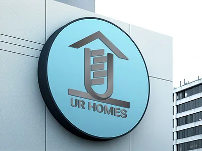 Premium "UR HOMES" Logo design branding graphic design logo logo design vector