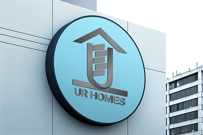 Premium "UR HOMES" Logo design branding graphic design logo logo design vector