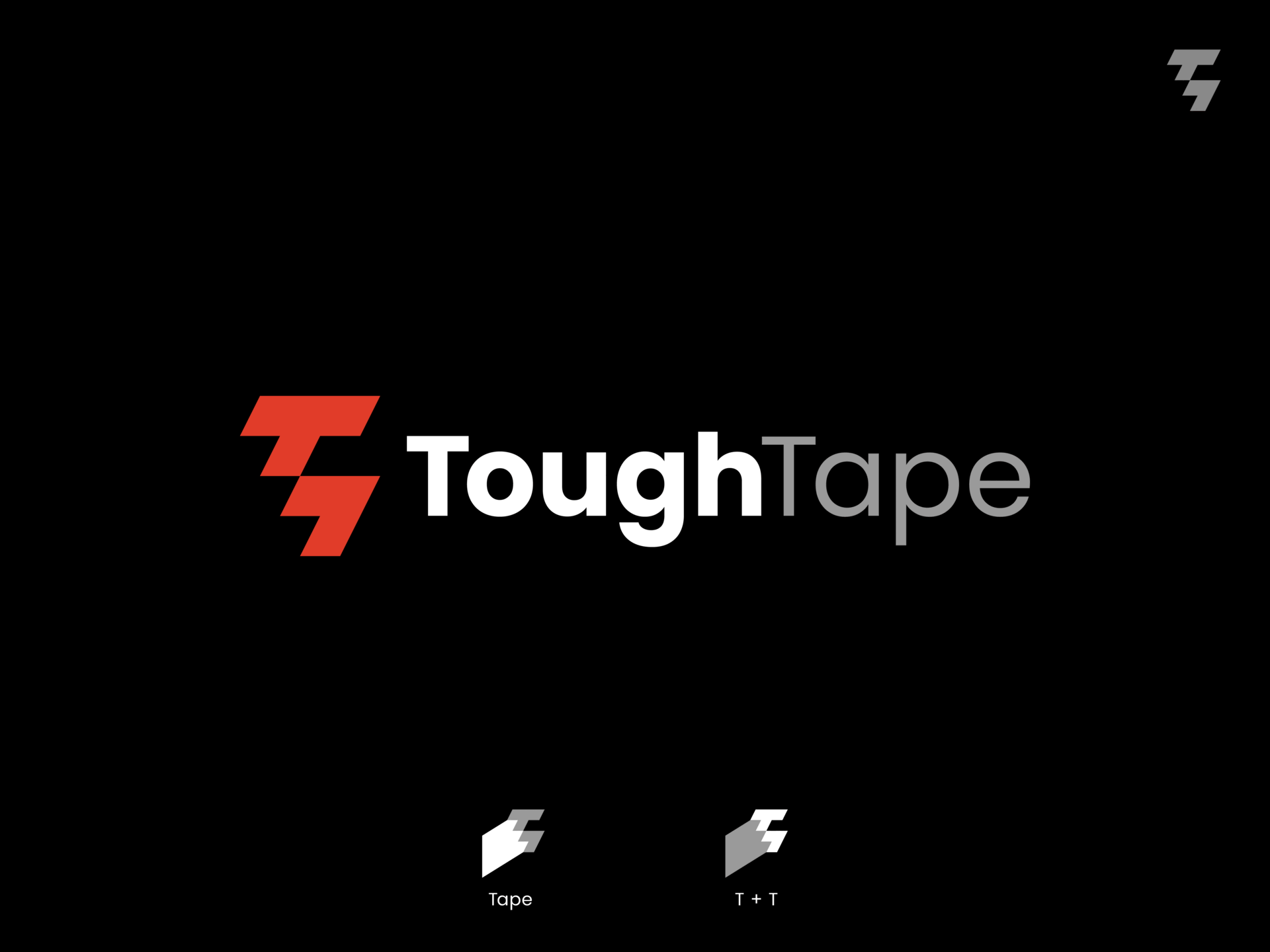 ToughTape_ Logo design_ TT Lettermark creative illustrator letter logo logo logodesigner minimal t logo tape tt