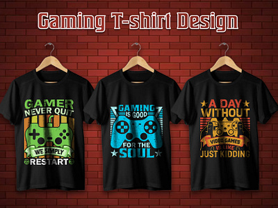 Gaming T-shirt Design Bundle branding clothing design design fassion design gaming contrller gaming t shirt graphic design retro t shirt streatweer design t shirt design t shirt graphics t shirt print video gane vintage t shirt