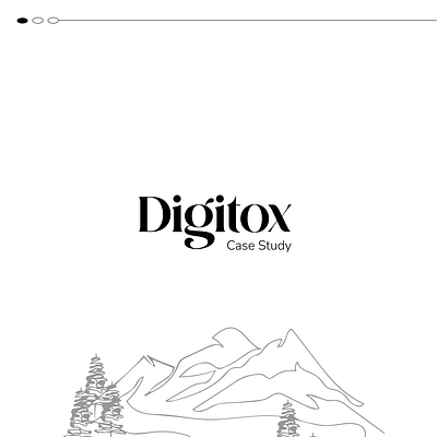 Digitox - Concept Mobile App Design app app design case study design digital detox line art minimal minimalistic mobile app mordern productivity ui ux white