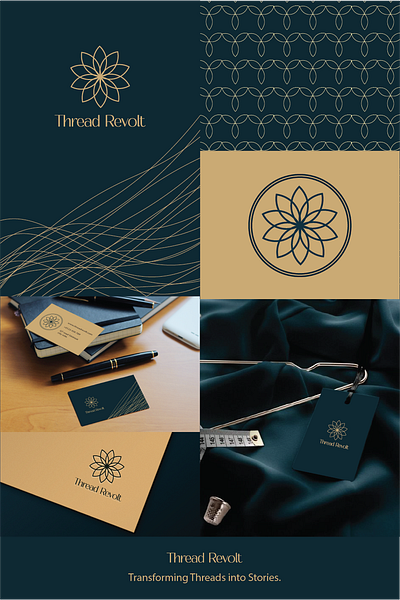 Thread Revolt! Logo & Brand Design.. adobeillustrator adobephotoshop brandidentity creativegraphics eleganceindesign graphicdesign logodesign natureinspired threadrevolt