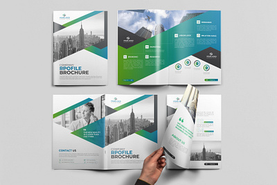 Company Profile Brochure design bifold booklet design brochure flyer graphic design user guide design