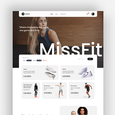 MissFit 3d animation app branding design graphic design illustration logo motion graphics typography ui ux vector