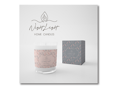 Development of package and logo for a brand of aroma candles adobe illustrator brand branding design graphic design illustration logo natural candles one line style package wildflowers