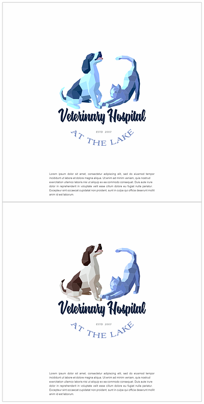 Vetenary Hospital Logo branding design graphic design logo logo design logos medical logo nature logo vector
