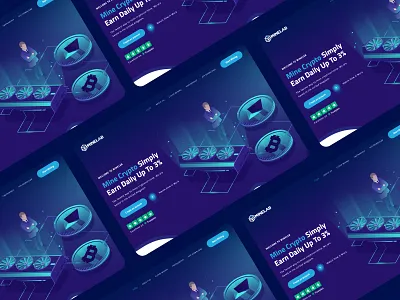 Crypto cloud mining business website design coloud mining crypto crypto mining design elementor mining ui ui ux ux website design wordpress