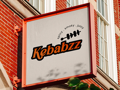 Kebabzz | Restaurant Branding branding creative logo food logo kebab kebab restaurant logo logo design minimal logo restaurant logo retro logo retro restaurant vintage food logo vintage logo
