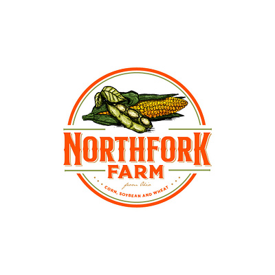 Northfork Farm Logo branding design farm logo graphic design logo logo design logos nature logo