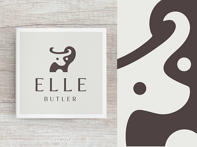 Elle Butler Identity animal branding brandmark bull cute elephant emblem graphic design graphics icon identity logo logo design logodesign minimalist negative space simple taurus yin and yang yinyang