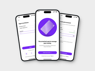 Sign in/Sign up - Mobile App bankingapp fintech mobiledesign mobileui signinflow signupflow ui concept uxdesign