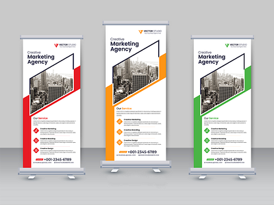 Free Roll-Up Banner Download banner branding brochure design download flyer free free banner free download free roll up banner free rollup free rollup banner graphic graphic design illustration logo print polo shirt rollup template vector