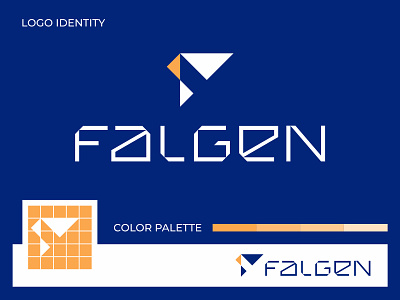 Falgen Logo Identity construction f falgen font identity logo