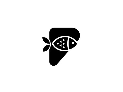 F + 🐟 a logo branding f fish graphic design illustration logo