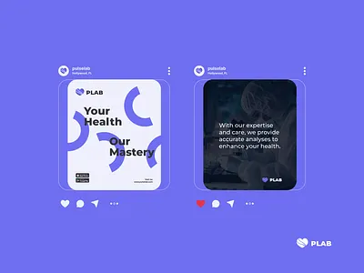 Social media for Pulse Lab branding graphic design instagram ui visual for instagram
