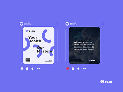 Social media for Pulse Lab branding graphic design instagram ui visual for instagram