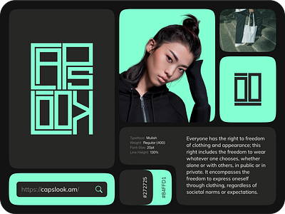 Capslook: Brand Identity assets brand strategy branding design graphic design logo design streetwear