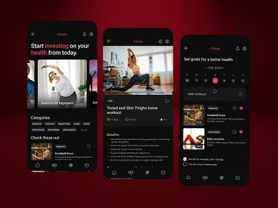 Fitness Mobile App app design graphic design mobile app ui ux website