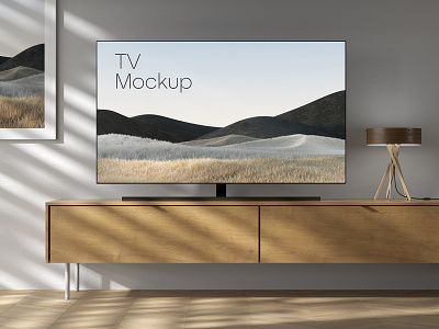 TV Mockup 4k desktop presrntation template tv