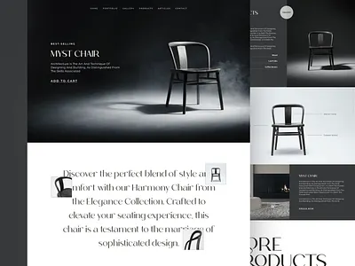 Legacy - Architecture & Interior Website Template architecture dark mode design elegant furniture interior landing landing page luxury minimal product design product page sophisticated ui ux website