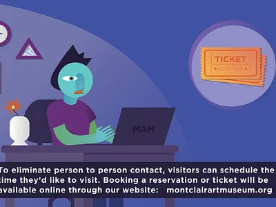 COVID-19 Safety at MAM animation illustration motion graphics museum