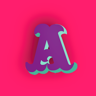 3D Hand Lettering - A 3d 3d letter hand lettering procreate