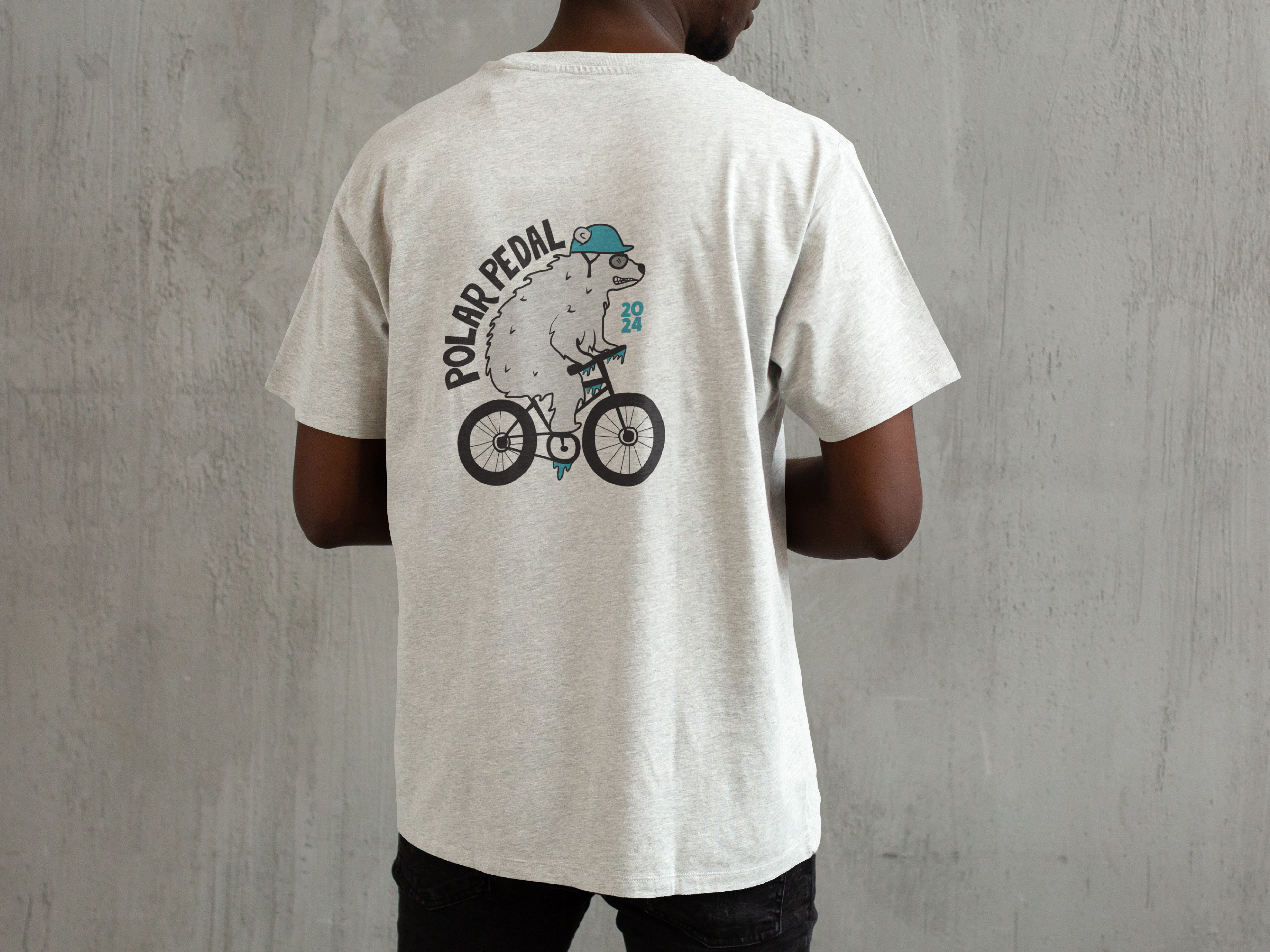 Polar Pedal Race T-shirt branding cartoon design graphic graphic design illustration tshirt
