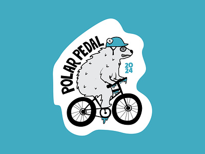 Polar Pedal Race Illustration character graphic graphic design illustration illustrator mountain bike