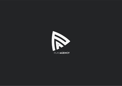 Play Agency PA Logo branding design grid logo letter p logo music pa typography vector