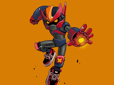 Arsenal The Mech Robot anime asian astroboy branding character design character ip cyberpunk gundam medabots robot