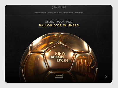 Ballon d’Or Winners 3d animation cristiano ronaldo football graphic design messi motion graphics soccer ui