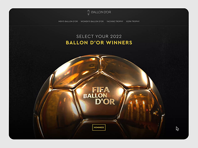 Ballon d’Or Winners 3d animation cristiano ronaldo football graphic design messi motion graphics soccer ui