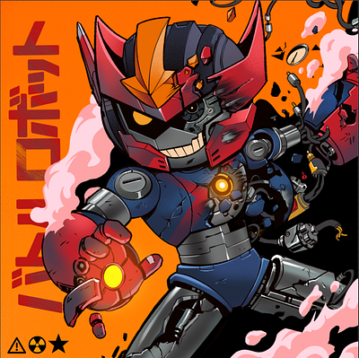 Arsenal Mech Robot Attack animation anime asian branding character design character ip comic book cyberpunk design gudam robot