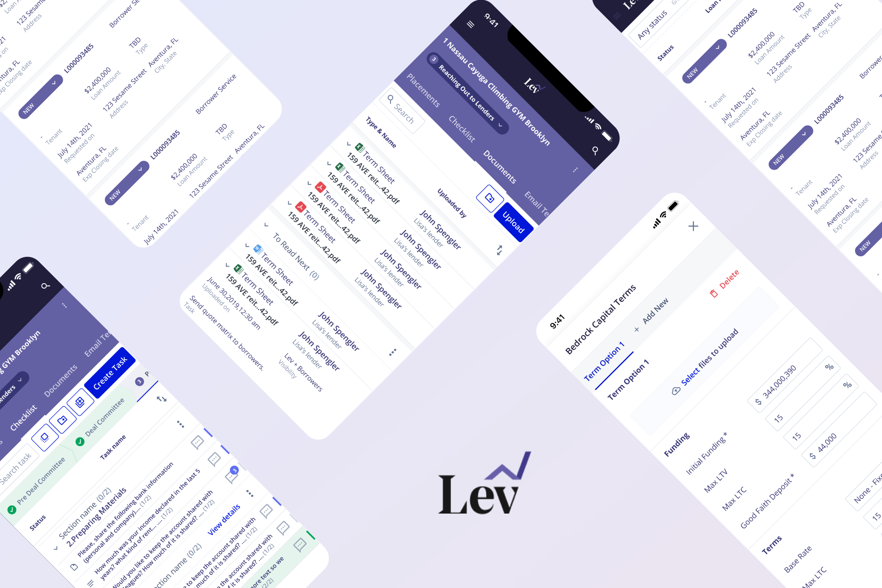 Connecting sponsors with lenders b2b brokers commercial fin tech finance lenders mobile mobile web real estate sponsors ui ux