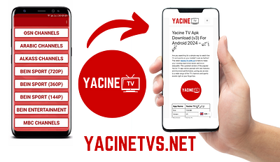 Yacine TV branding graphic design ui