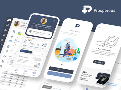 Prosperous - Healthcare Portal app design health healthcare product ui