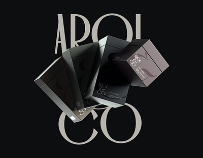 Arol & CO Branding Concept. Home Fragrance 3d bottle branding exclusive fragrance home logo luxury packaging product