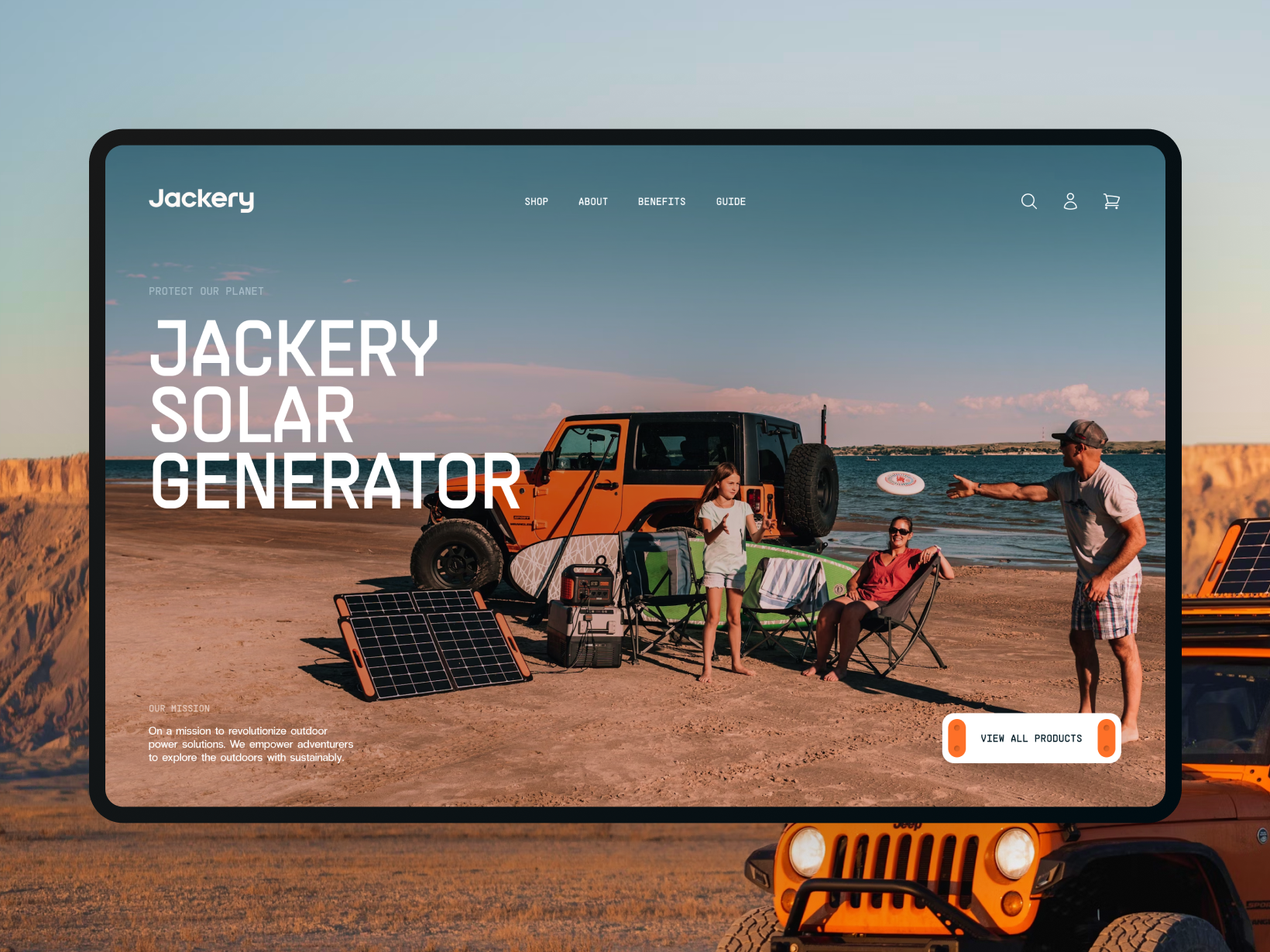 Jackery - Website Redesign animation branding concept design eco hero loading motion graphics redesign solar panels splash ui user experience user interface ux video visual