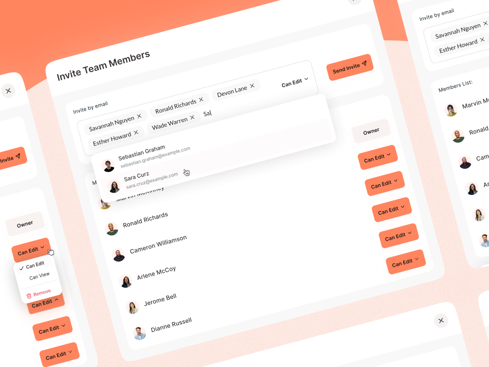 Invite Team Members 📩 by Ali Yousry Ali on Dribbble