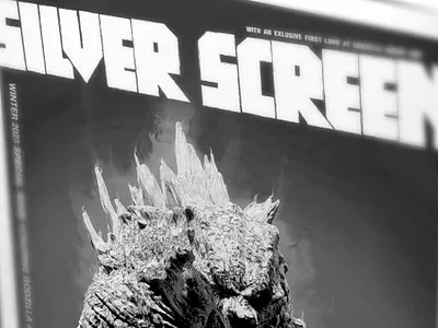 Silver Screen Zine godzilla magazine typography