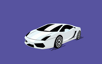 Flat illustration concept of "Sports Car" flat vector illustration lambo luxury car sports car vector vector graphics