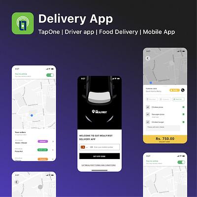 Delivery App design mobile app ui ux