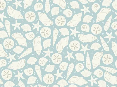 Beach Please graphic design illustration patterns surface pattern design