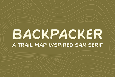 Backpacker Typeface branding design digital art digital illutration font graphic design illustration logo typography