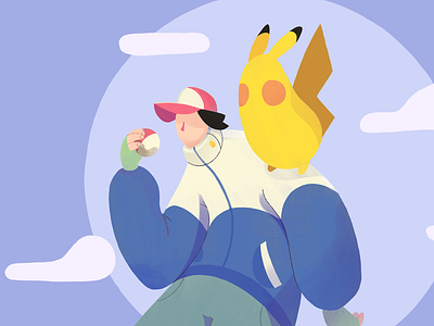 Pokémon Trainer 01 art cartoon character design design graphic design illustration nintendo pokemon procreate art videogame visual design