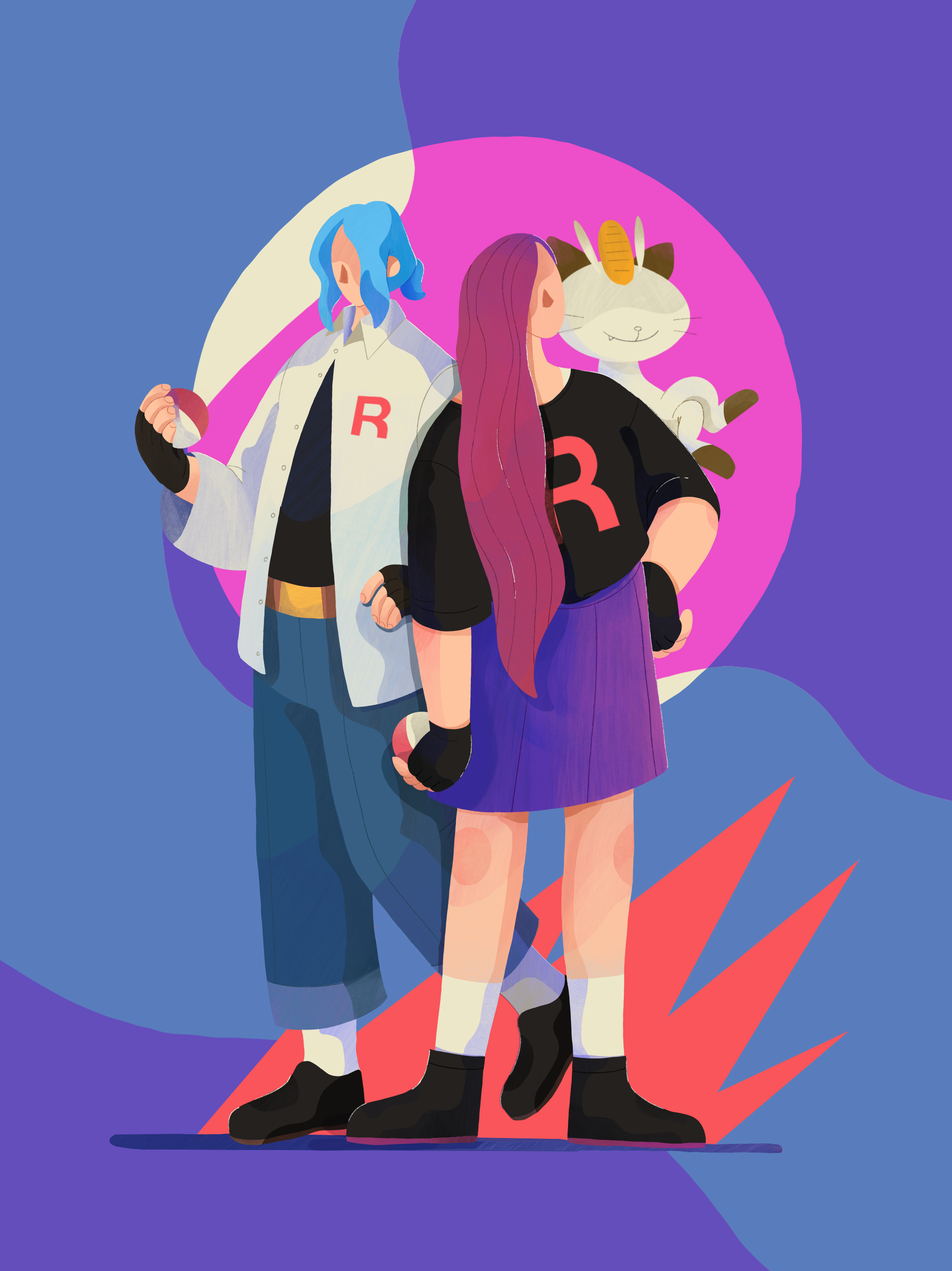 Pokemon Trainer 06 branding character design design flat flat design flat illustration graphic design illustration nintendo pokemon procreate videogame