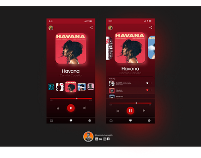 Music Player Mobile app Design colour minimak mobile mobile app music music player musicplayerui redesign ui ui design