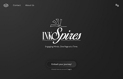 InkSpires - An Online e-book/book selling website (Web-Design) branding figma graphic design logo ui uiux web design