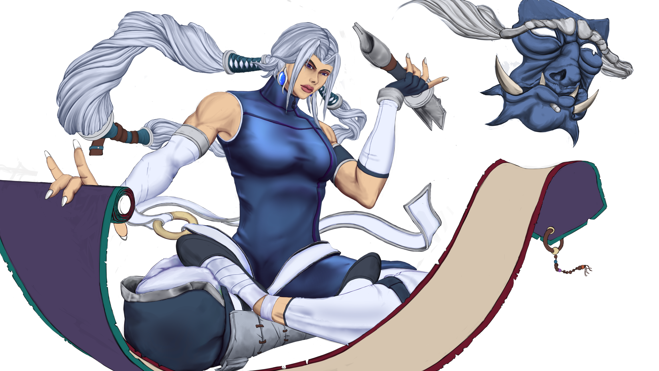 Nilah( from league of Legends) Fan-skin design 2d art 2d paint character character concept character design concept art digital art digital paint fan art fan design fanart game illustration league of legends leagueoflegends lol nilah redesign skin design