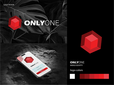 "ONLYONE" iconic logo design 3d animation app art brand identity branding design graphic graphic design icon icon design illustration logo logo design logo designer logos onlyone logo typographic typography vector